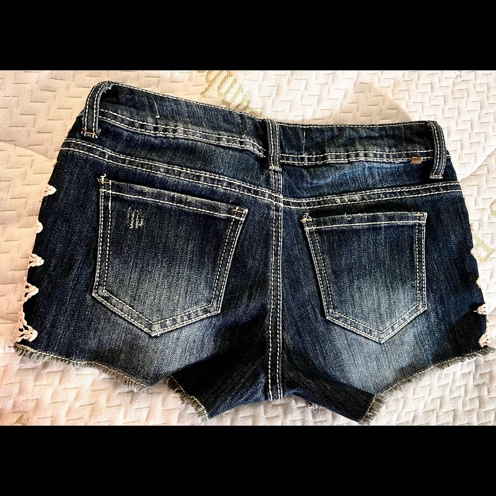 Lace, Jean shorts  size 0.